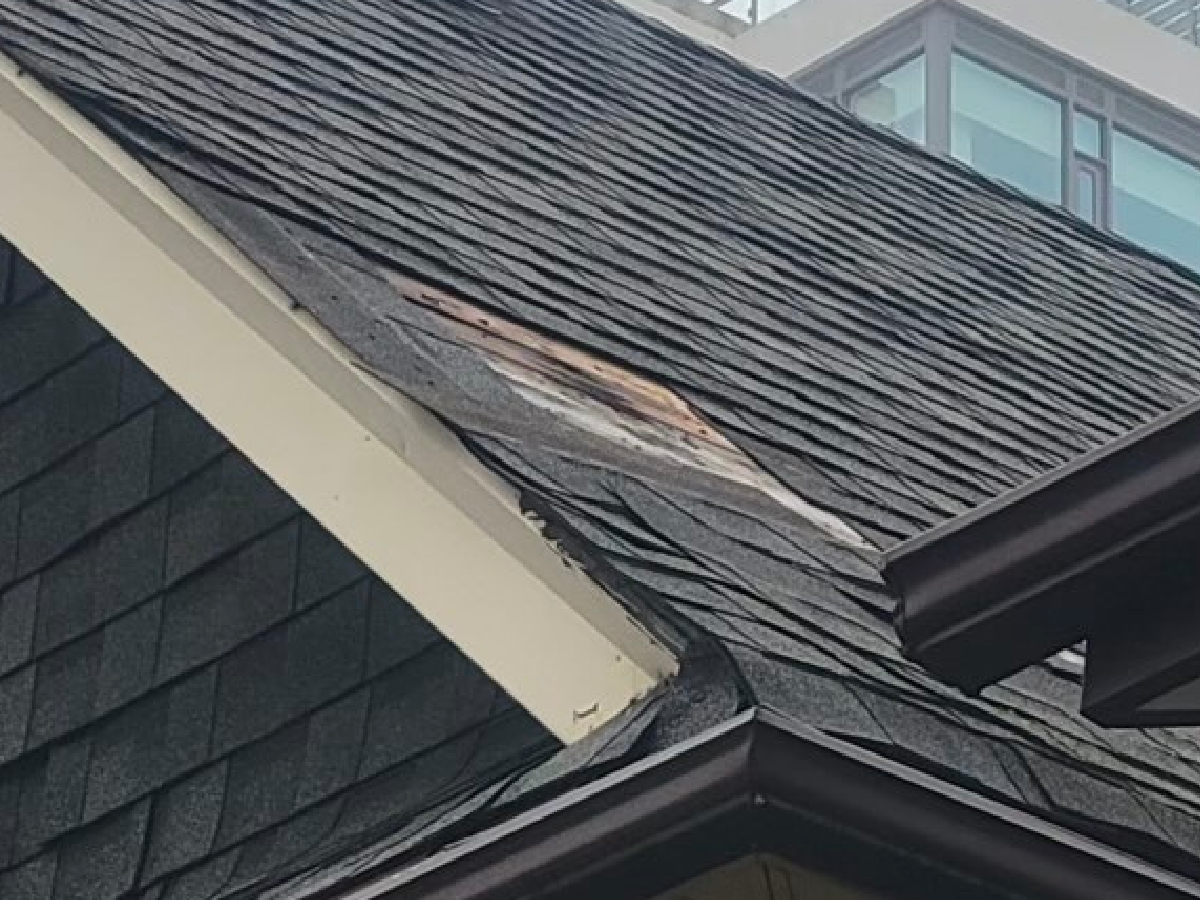 Residential Roof Before Repairing